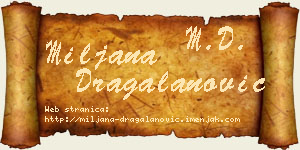 Miljana Dragalanović vizit kartica